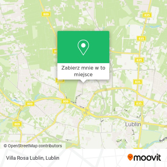 Mapa Villa Rosa Lublin