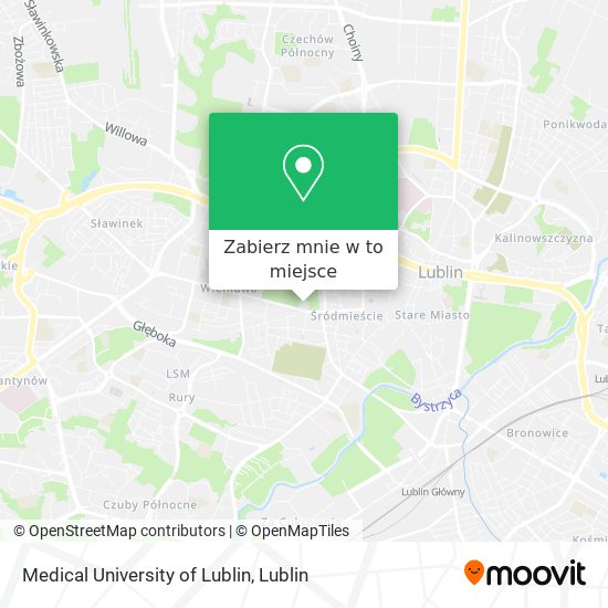 Mapa Medical University of Lublin