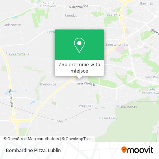 Mapa Bombardino Pizza