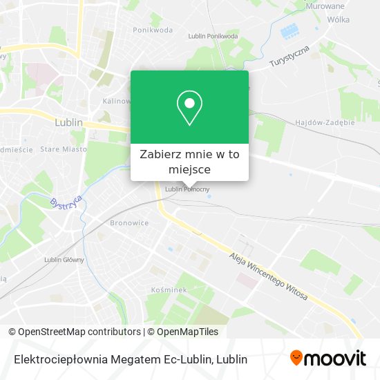 Mapa Elektrociepłownia Megatem Ec-Lublin