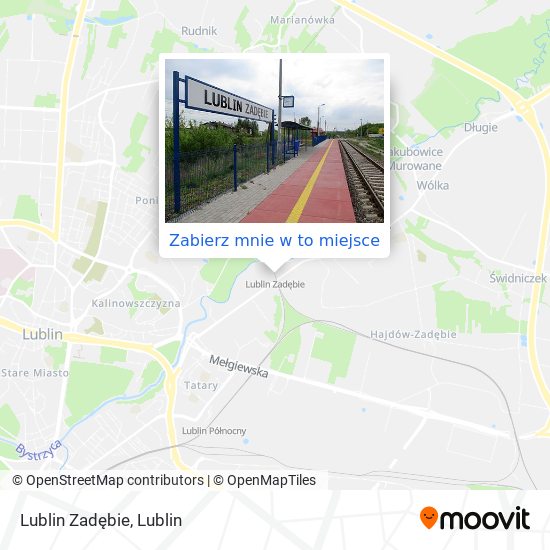 Mapa Lublin Zadębie