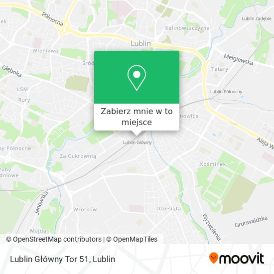 Mapa Lublin Główny Tor 51