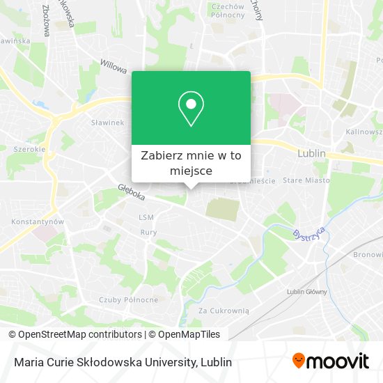 Mapa Maria Curie Skłodowska University