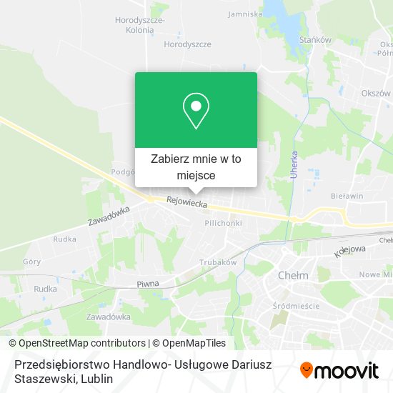 Mapa Przedsiębiorstwo Handlowo- Usługowe Dariusz Staszewski