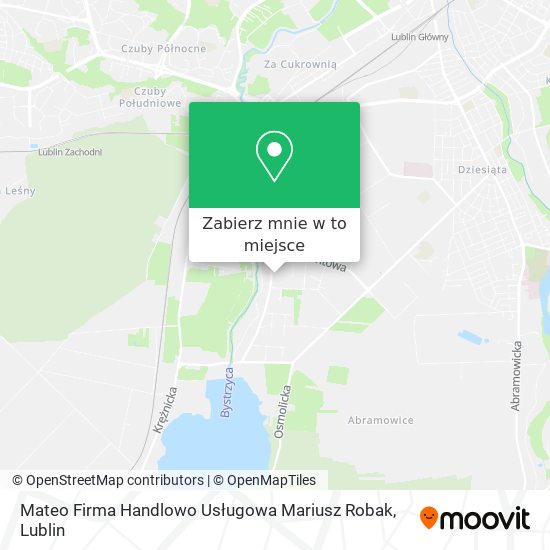 Mapa Mateo Firma Handlowo Usługowa Mariusz Robak