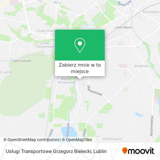 Mapa Usługi Transportowe Grzegorz Bielecki