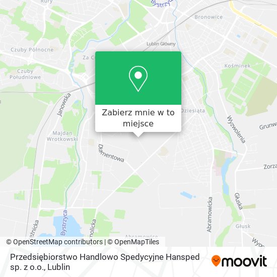 Mapa Przedsiębiorstwo Handlowo Spedycyjne Hansped sp. z o.o.