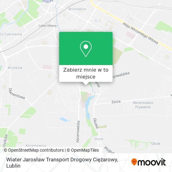 Mapa Wiater Jarosław Transport Drogowy Ciężarowy
