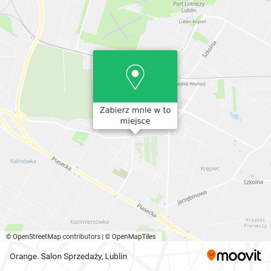 Mapa Orange. Salon Sprzedaży