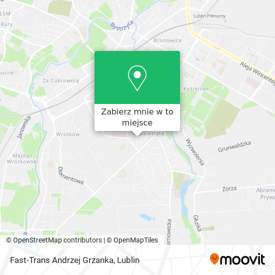Mapa Fast-Trans Andrzej Grzanka