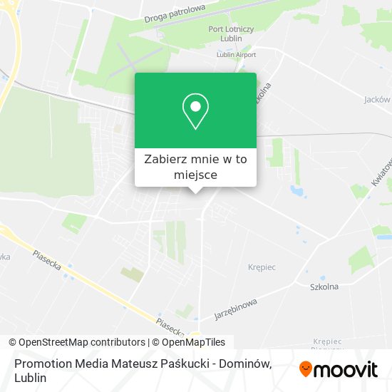 Mapa Promotion Media Mateusz Paśkucki - Dominów