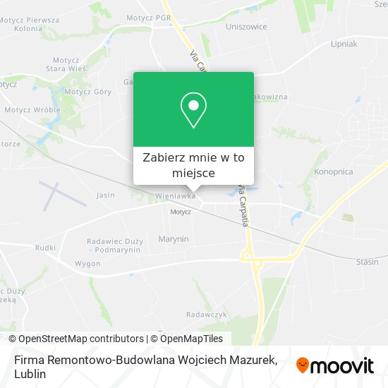 Mapa Firma Remontowo-Budowlana Wojciech Mazurek