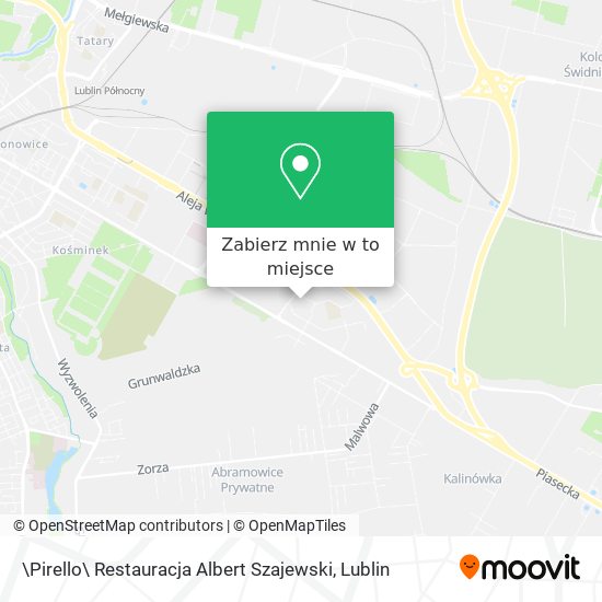 Mapa \Pirello\ Restauracja Albert Szajewski