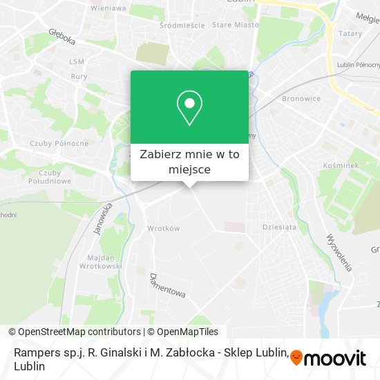 Mapa Rampers sp.j. R. Ginalski i M. Zabłocka - Sklep Lublin