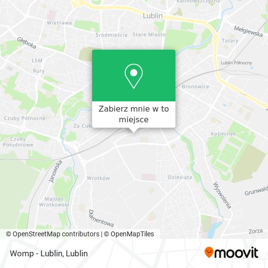 Mapa Womp - Lublin