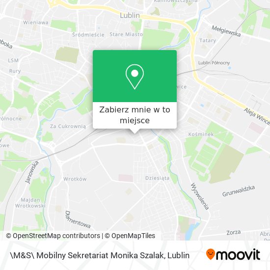 Mapa \M&S\ Mobilny Sekretariat Monika Szalak