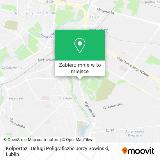 Mapa Kolportaż i Usługi Poligraficzne Jerzy Sowiński