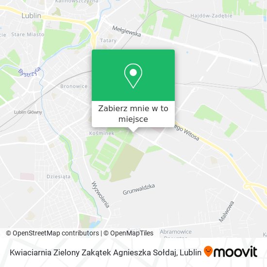 Mapa Kwiaciarnia Zielony Zakątek Agnieszka Sołdaj