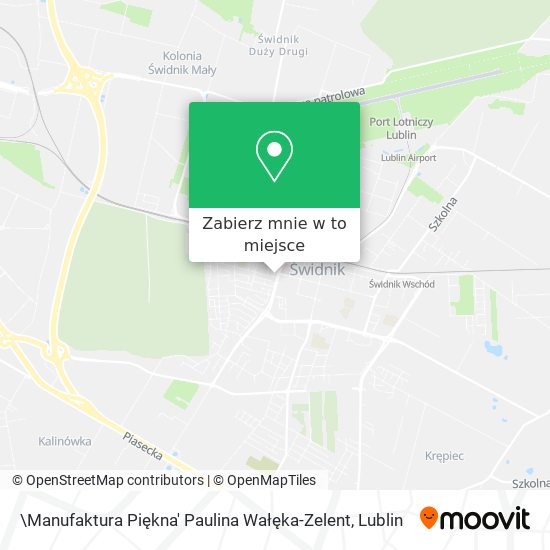 Mapa \Manufaktura Piękna' Paulina Wałęka-Zelent