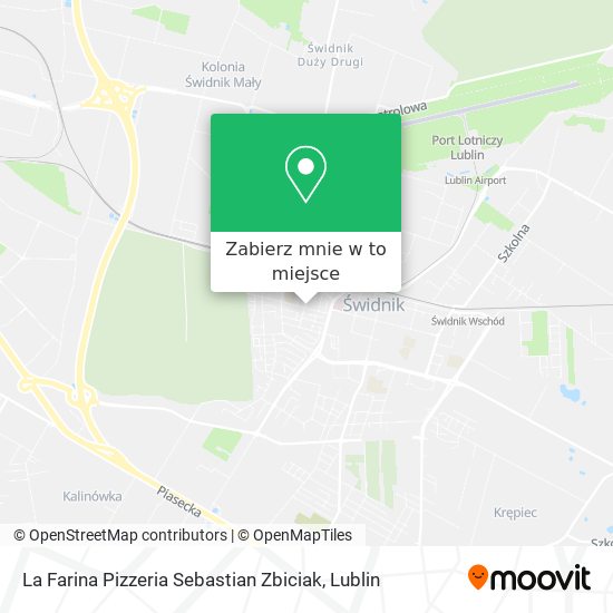 Mapa La Farina Pizzeria Sebastian Zbiciak