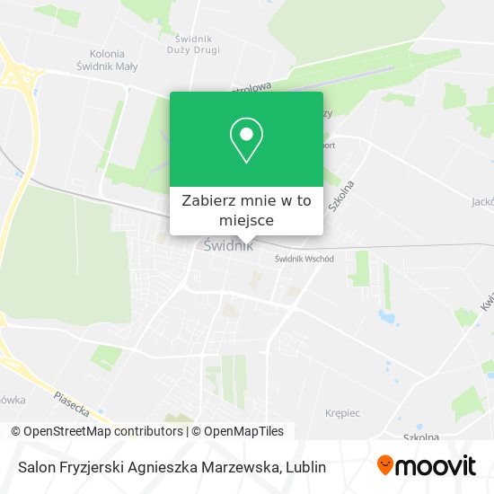 Mapa Salon Fryzjerski Agnieszka Marzewska