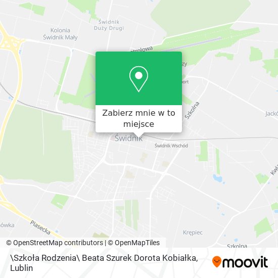 Mapa \Szkoła Rodzenia\ Beata Szurek Dorota Kobiałka