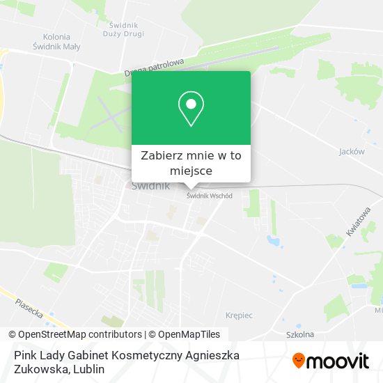 Mapa Pink Lady Gabinet Kosmetyczny Agnieszka Zukowska