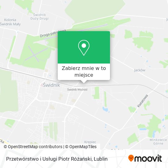 Mapa Przetwórstwo i Usługi Piotr Różański