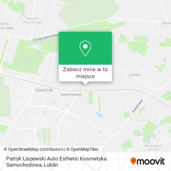 Mapa Patryk Liszewski Auto Esthetic Kosmetyka Samochodowa