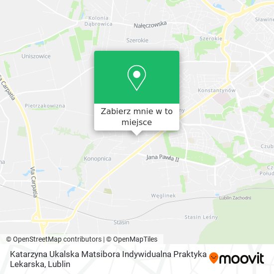 Mapa Katarzyna Ukalska Matsibora Indywidualna Praktyka Lekarska