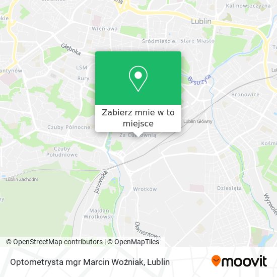 Mapa Optometrysta mgr Marcin Woźniak