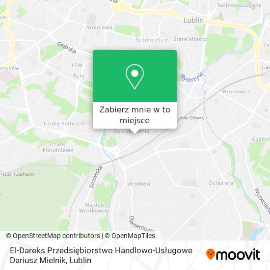 Mapa El-Dareks Przedsiębiorstwo Handlowo-Usługowe Dariusz Mielnik