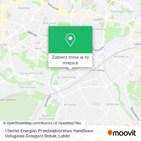 Mapa \Termo Energia\ Przedsiębiorstwo Handlowo-Usługowe Grzegorz Robak