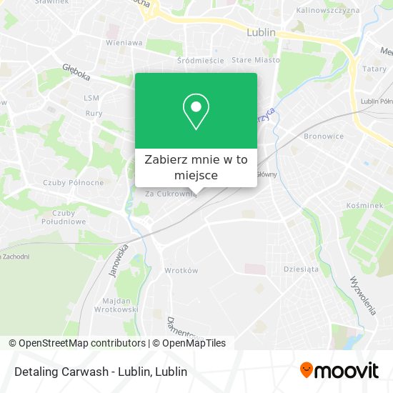 Mapa Detaling Carwash - Lublin