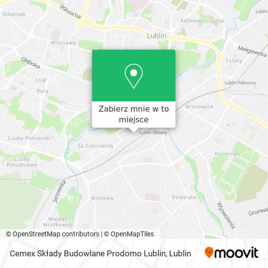 Mapa Cemex Składy Budowlane Prodomo Lublin