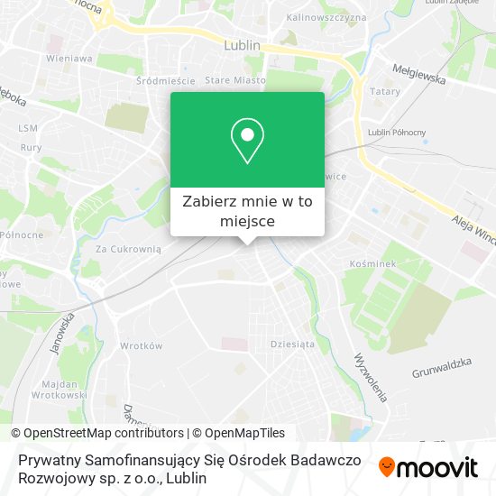 Mapa Prywatny Samofinansujący Się Ośrodek Badawczo Rozwojowy sp. z o.o.