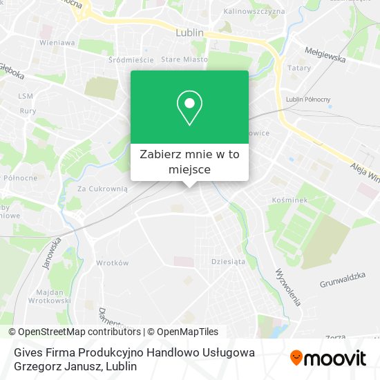 Mapa Gives Firma Produkcyjno Handlowo Usługowa Grzegorz Janusz