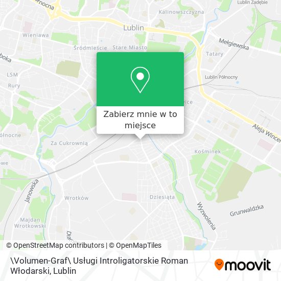 Mapa \Volumen-Graf\ Usługi Introligatorskie Roman Włodarski