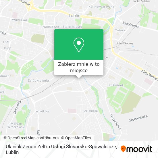 Mapa Ulaniuk Zenon Zeltra Usługi Ślusarsko-Spawalnicze