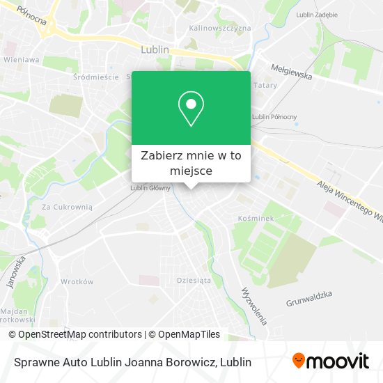 Mapa Sprawne Auto Lublin Joanna Borowicz