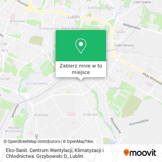 Mapa Eko-Sanit. Centrum Wentylacji, Klimatyzacji i Chłodnictwa. Grzybowski D.