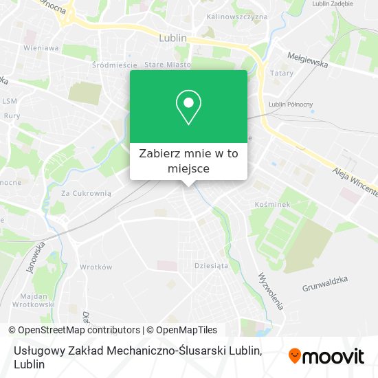 Mapa Usługowy Zakład Mechaniczno-Ślusarski Lublin