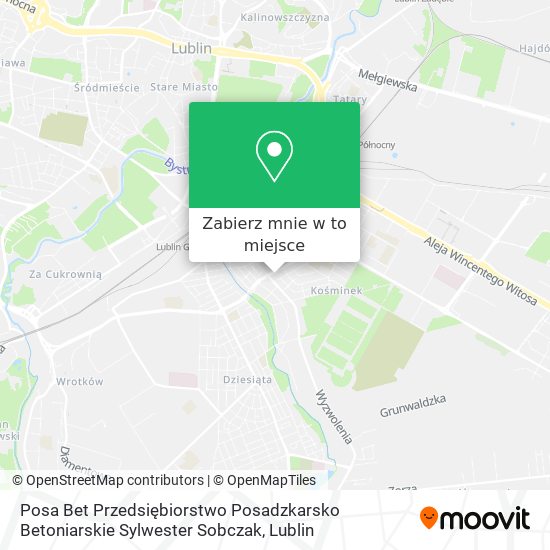 Mapa Posa Bet Przedsiębiorstwo Posadzkarsko Betoniarskie Sylwester Sobczak