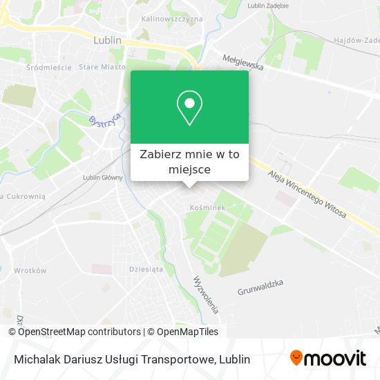 Mapa Michalak Dariusz Usługi Transportowe
