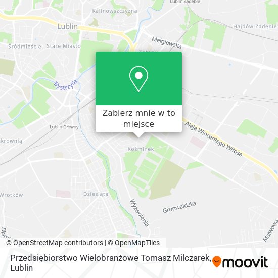 Mapa Przedsiębiorstwo Wielobranżowe Tomasz Milczarek