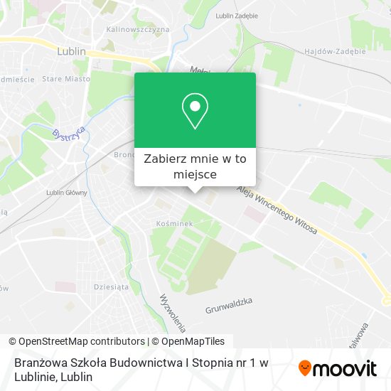 Mapa Branżowa Szkoła Budownictwa I Stopnia nr 1 w Lublinie