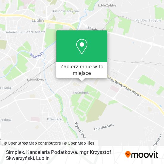 Mapa Simplex. Kancelaria Podatkowa. mgr Krzysztof Skwarzyński
