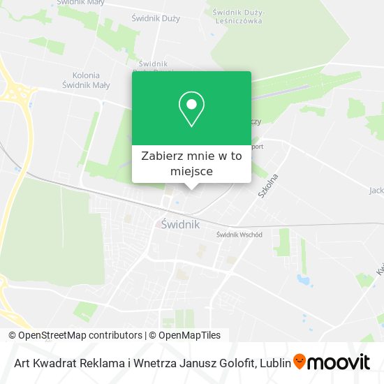 Mapa Art Kwadrat Reklama i Wnetrza Janusz Golofit