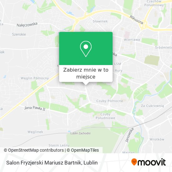 Mapa Salon Fryzjerski Mariusz Bartnik