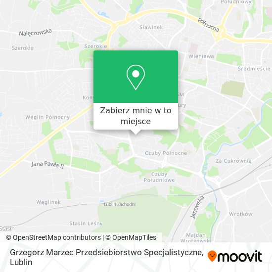 Mapa Grzegorz Marzec Przedsiebiorstwo Specjalistyczne
